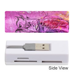 Magenta On Ochre Abstract  Memory Card Reader (stick)