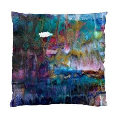 Abstract Turquoise Standard Cushion Case (two Sides) by kaleidomarblingart