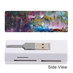 Abstract Turquoise Memory Card Reader (stick) by kaleidomarblingart