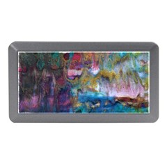 Abstract Turquoise Memory Card Reader (mini) by kaleidomarblingart