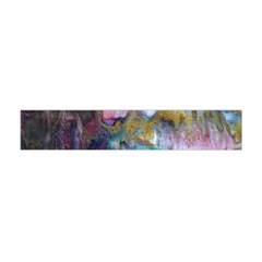 Abstract Turquoise Flano Scarf (mini) by kaleidomarblingart