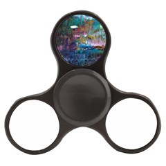 Abstract Turquoise Finger Spinner by kaleidomarblingart