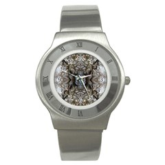 Spring Patterns Repeat Stainless Steel Watch