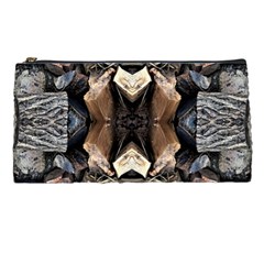 Wood Patterns Pencil Case by kaleidomarblingart