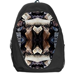 Wood Patterns Backpack Bag by kaleidomarblingart