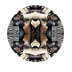 Wood Patterns Mini Round Pill Box (pack Of 5) by kaleidomarblingart