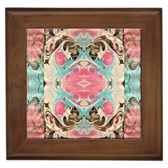 Arabesque  Framed Tile by kaleidomarblingart