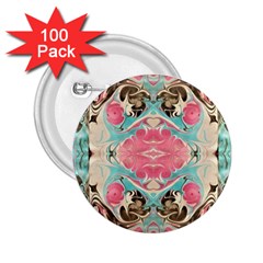 Arabesque  2 25  Buttons (100 Pack)  by kaleidomarblingart