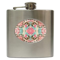 Arabesque  Hip Flask (6 Oz) by kaleidomarblingart