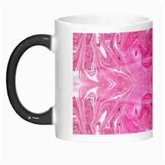 Pink Marbling Morph Mugs by kaleidomarblingart