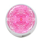 Pink Marbling 4-Port USB Hub (Two Sides) Front