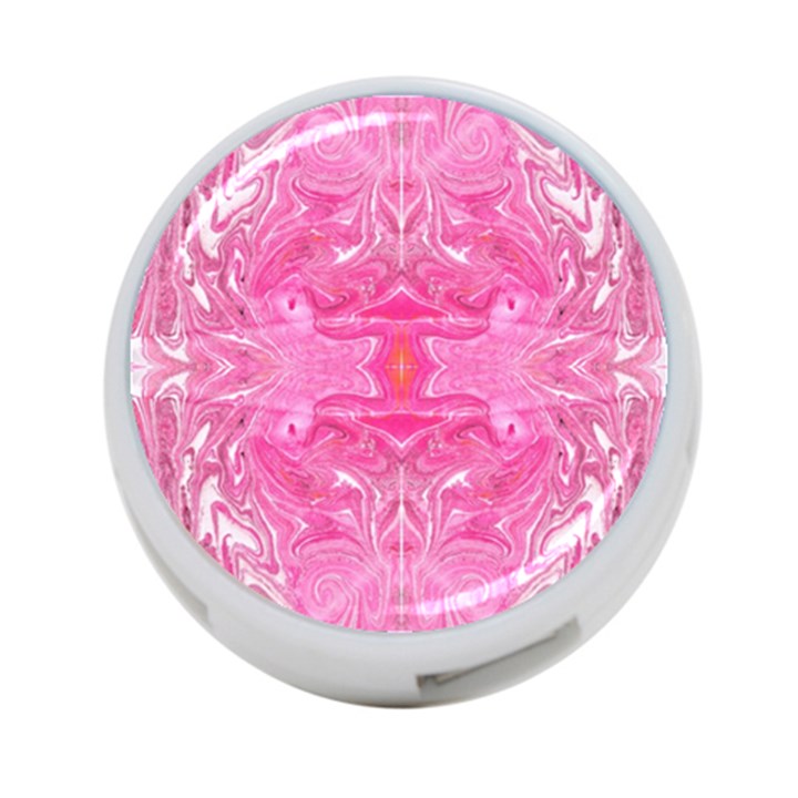 Pink Marbling 4-Port USB Hub (Two Sides)