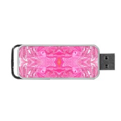 Pink Marbling Portable Usb Flash (one Side) by kaleidomarblingart