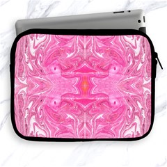 Pink Marbling Apple Ipad 2/3/4 Zipper Cases by kaleidomarblingart