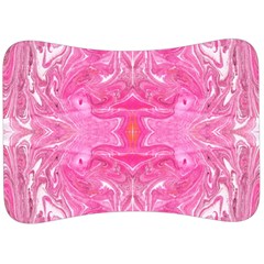 Pink Marbling Velour Seat Head Rest Cushion by kaleidomarblingart