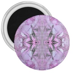 Pink Module 3  Magnets by kaleidomarblingart