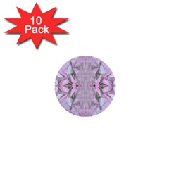 Pink Module 1  Mini Buttons (10 Pack)  by kaleidomarblingart