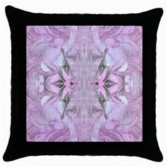 Pink Module Throw Pillow Case (black) by kaleidomarblingart