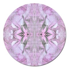 Pink Module Magnet 5  (round) by kaleidomarblingart