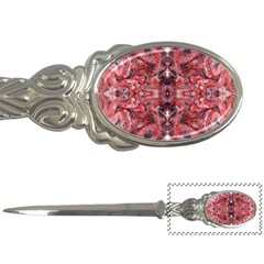 Red Arabesque Letter Opener by kaleidomarblingart