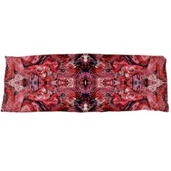 Red Arabesque Body Pillow Case Dakimakura (two Sides) by kaleidomarblingart