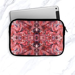 Red Arabesque Apple Ipad Mini Zipper Cases by kaleidomarblingart