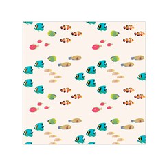 Underwater World Small Satin Scarf (square) by SychEva