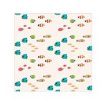 Underwater World Small Satin Scarf (Square) Front