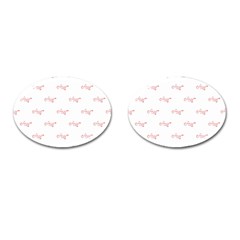 Amor Text Drawing Pattern Cufflinks (oval) by dflcprintsclothing