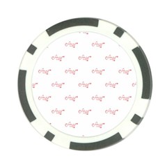 Amor Text Drawing Pattern Poker Chip Card Guard (10 Pack)