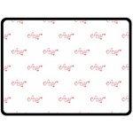 Amor Text Drawing Pattern Double Sided Fleece Blanket (Large)  80 x60  Blanket Back