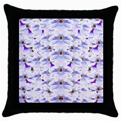 Love To The Flowers In A Beautiful Habitat Throw Pillow Case (black) by pepitasart