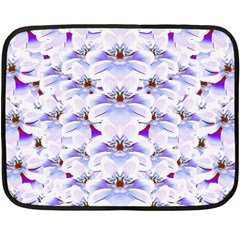 Love To The Flowers In A Beautiful Habitat Double Sided Fleece Blanket (mini)  by pepitasart