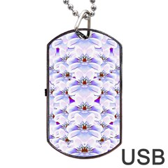 Love To The Flowers In A Beautiful Habitat Dog Tag Usb Flash (two Sides) by pepitasart