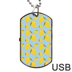 Mango Love Dog Tag Usb Flash (two Sides) by designsbymallika