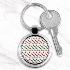 Cherries Love Key Chain (round) by designsbymallika