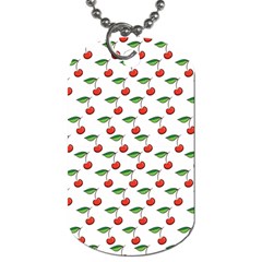 Cherries Love Dog Tag (two Sides) by designsbymallika