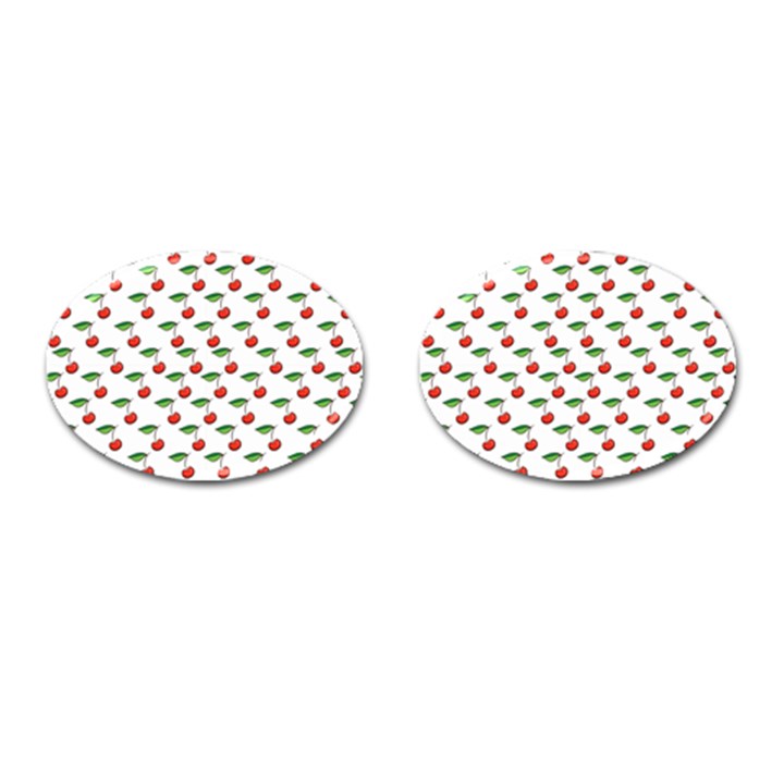 Cherries Love Cufflinks (Oval)