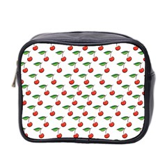 Cherries Love Mini Toiletries Bag (two Sides) by designsbymallika