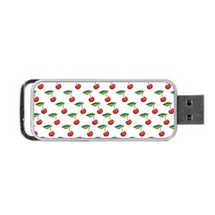 Cherries Love Portable Usb Flash (two Sides) by designsbymallika