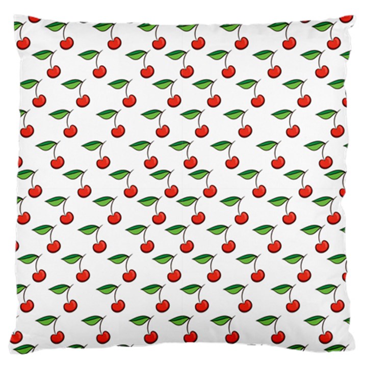 Cherries Love Standard Flano Cushion Case (Two Sides)