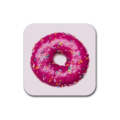 Donut Rubber Coaster (square)  by snackkingdom