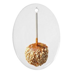 Caramel Apple Oval Ornament (two Sides) by snackkingdom