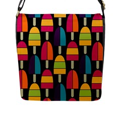 Popsicle Flap Closure Messenger Bag (l) by snackkingdom