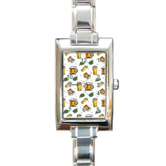 Beer Love Rectangle Italian Charm Watch by designsbymallika