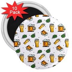 Beer Love 3  Magnets (10 Pack)  by designsbymallika