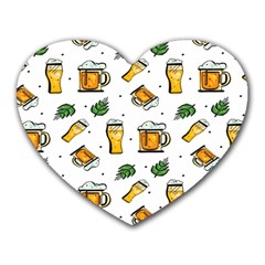 Beer Love Heart Mousepads by designsbymallika