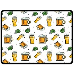 Beer Love Fleece Blanket (large)  by designsbymallika