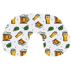 Beer Love Travel Neck Pillow by designsbymallika