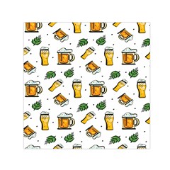 Beer Love Small Satin Scarf (square) by designsbymallika